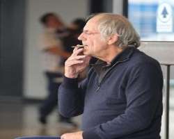 Christopher Lloyd smoking